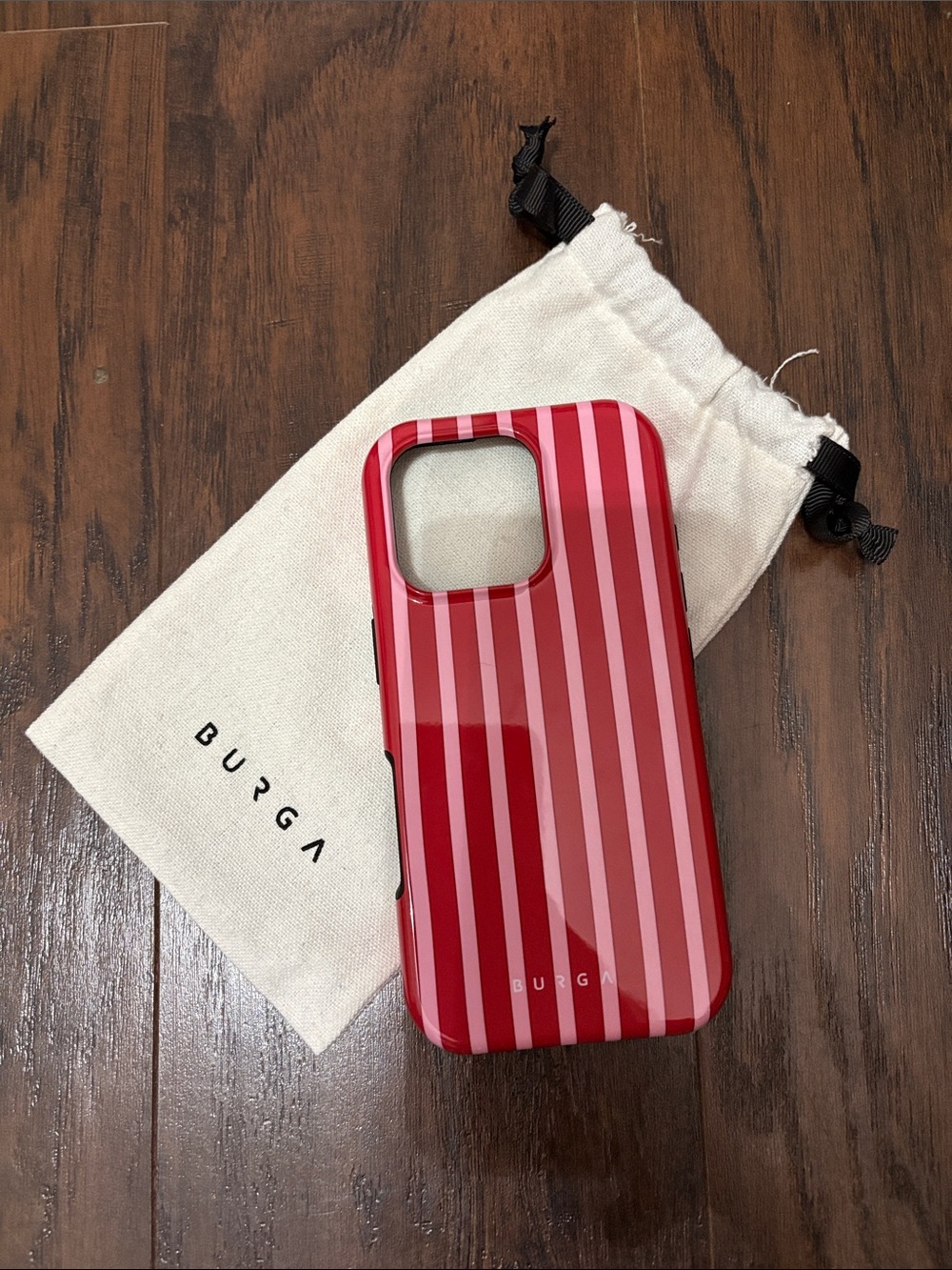 Burga Red and Pink Stripe Phone Case